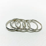 Bridal Stacking Ring Set by Jennifer Cervelli Jewelry