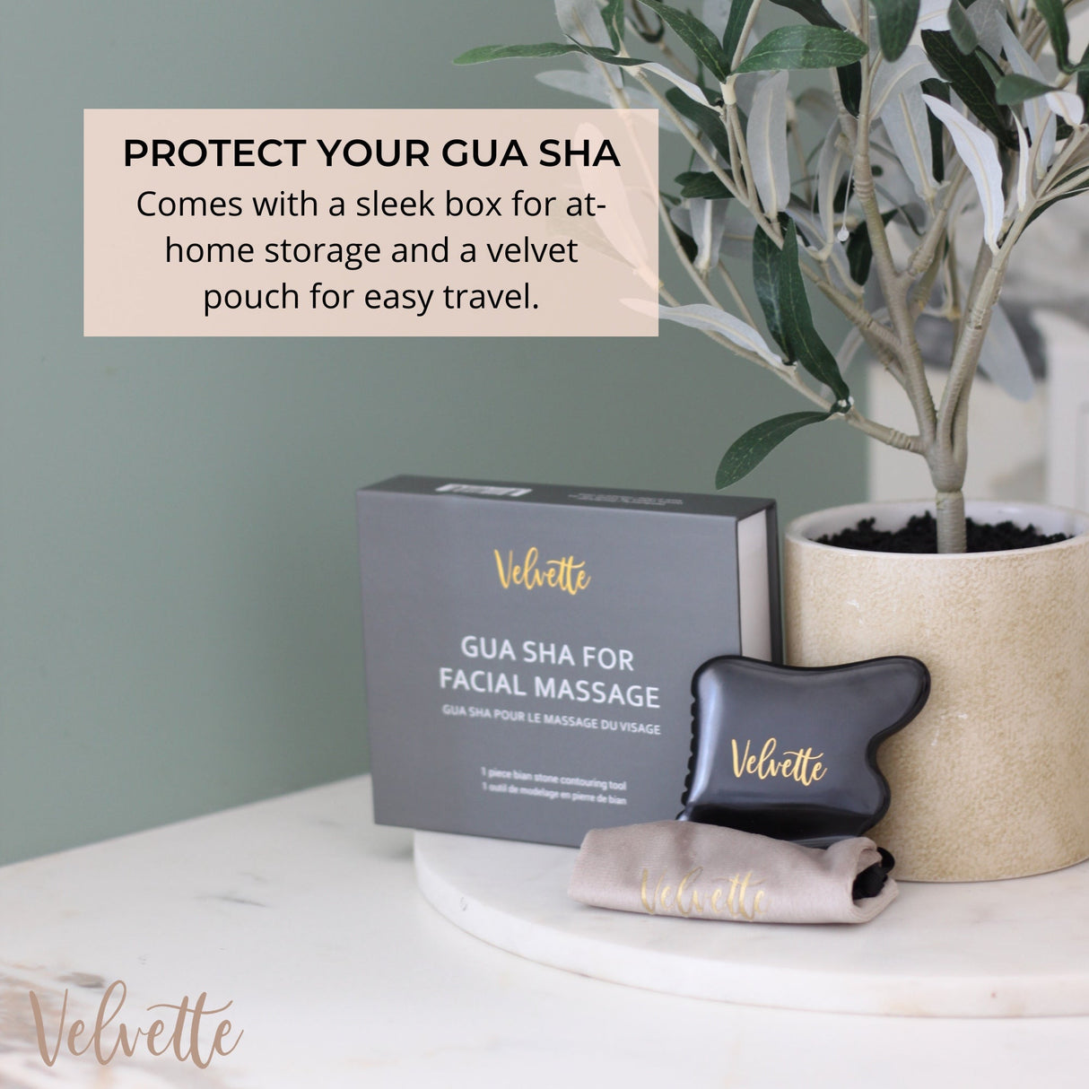 Clarifying Facial Gua Sha Kit by Velvette