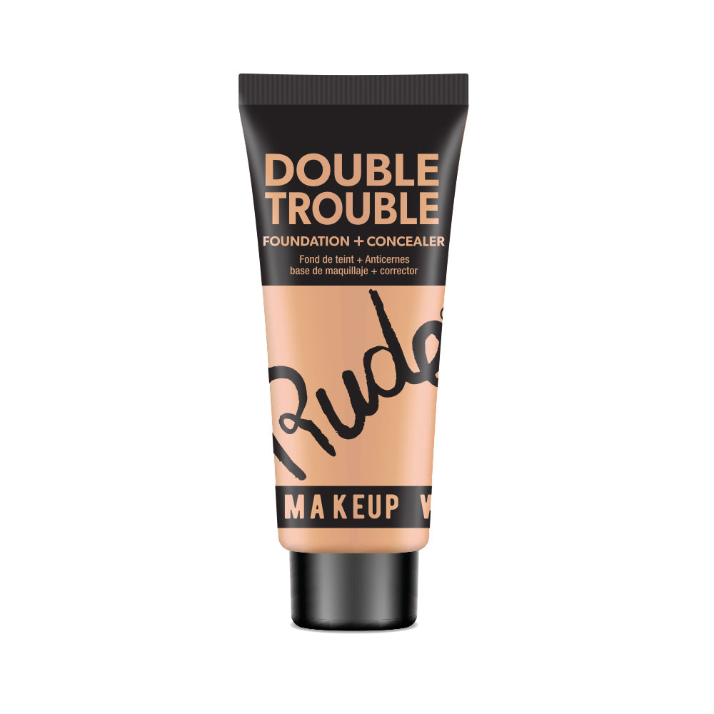 RUDE Double Trouble Foundation + Concealer - Linen 08