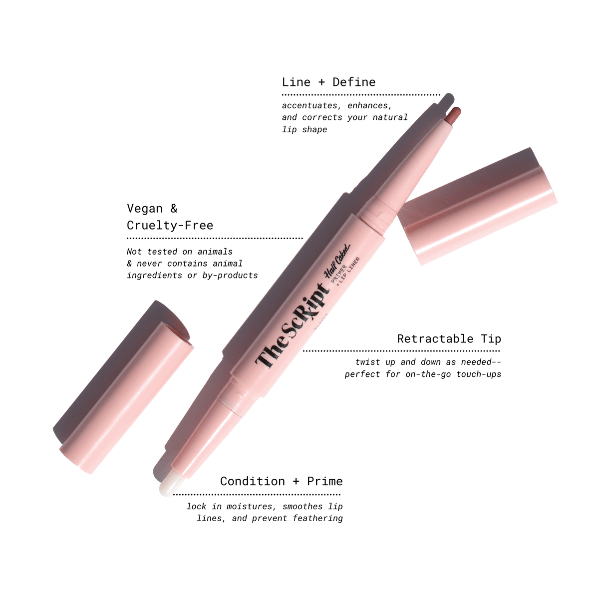 The Script Primer + Lip Liner by Half Caked