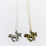 Running Horse Charm Necklace by Jennifer Cervelli Jewelry