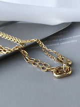 Chains Double Layered Necklaces Accessories by migunica