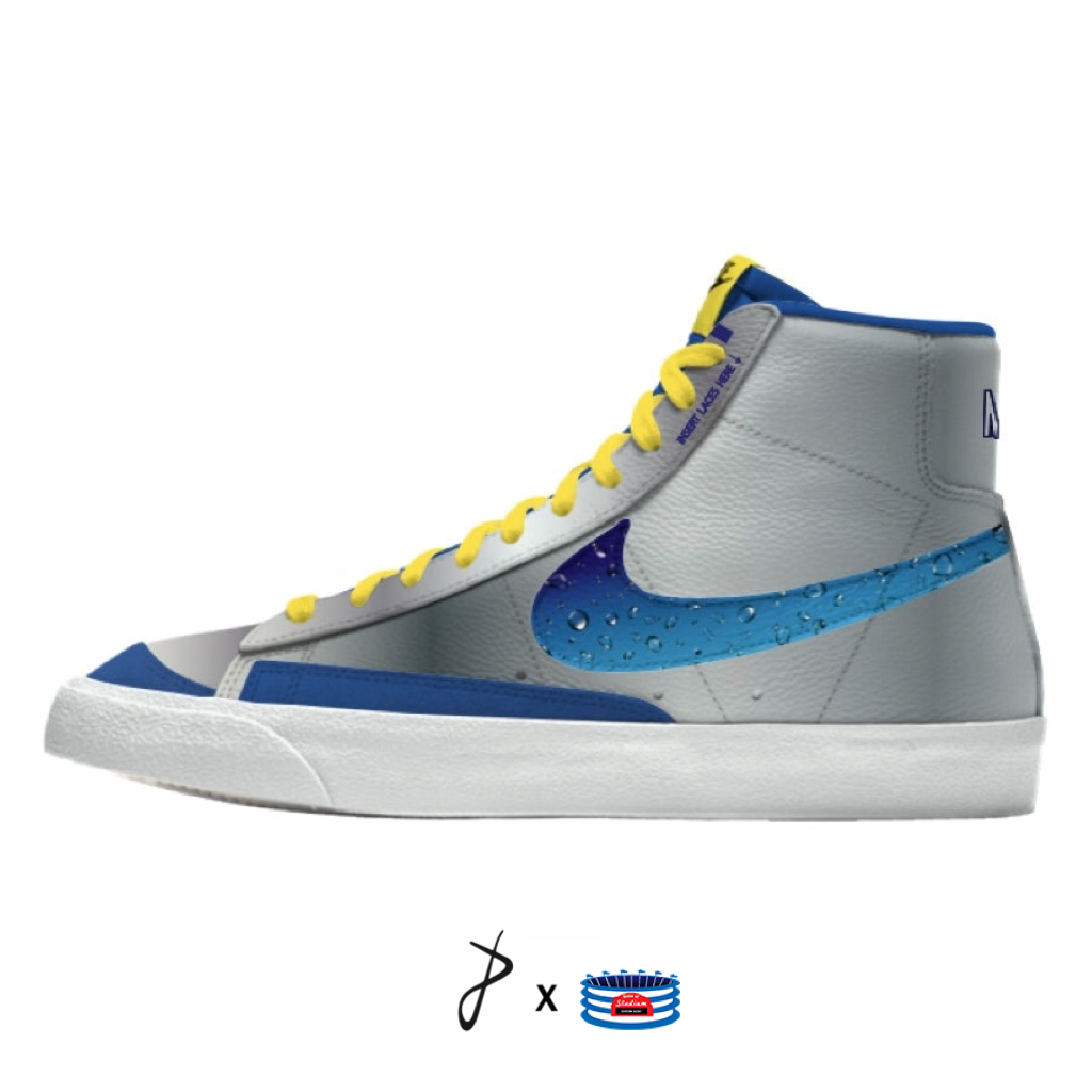 "'90s Snack Pack" Nike Blazer Mid Shoes by Stadium Custom Kicks