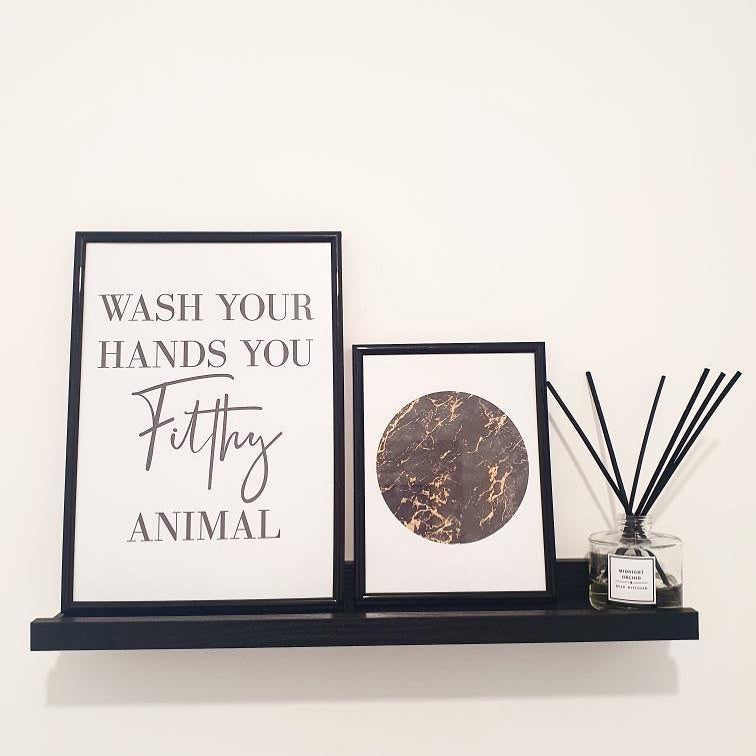 Original Wash Your Hands You Filthy Animal Bathroom Wall Decor Print by WinsterCreations™ Official Store