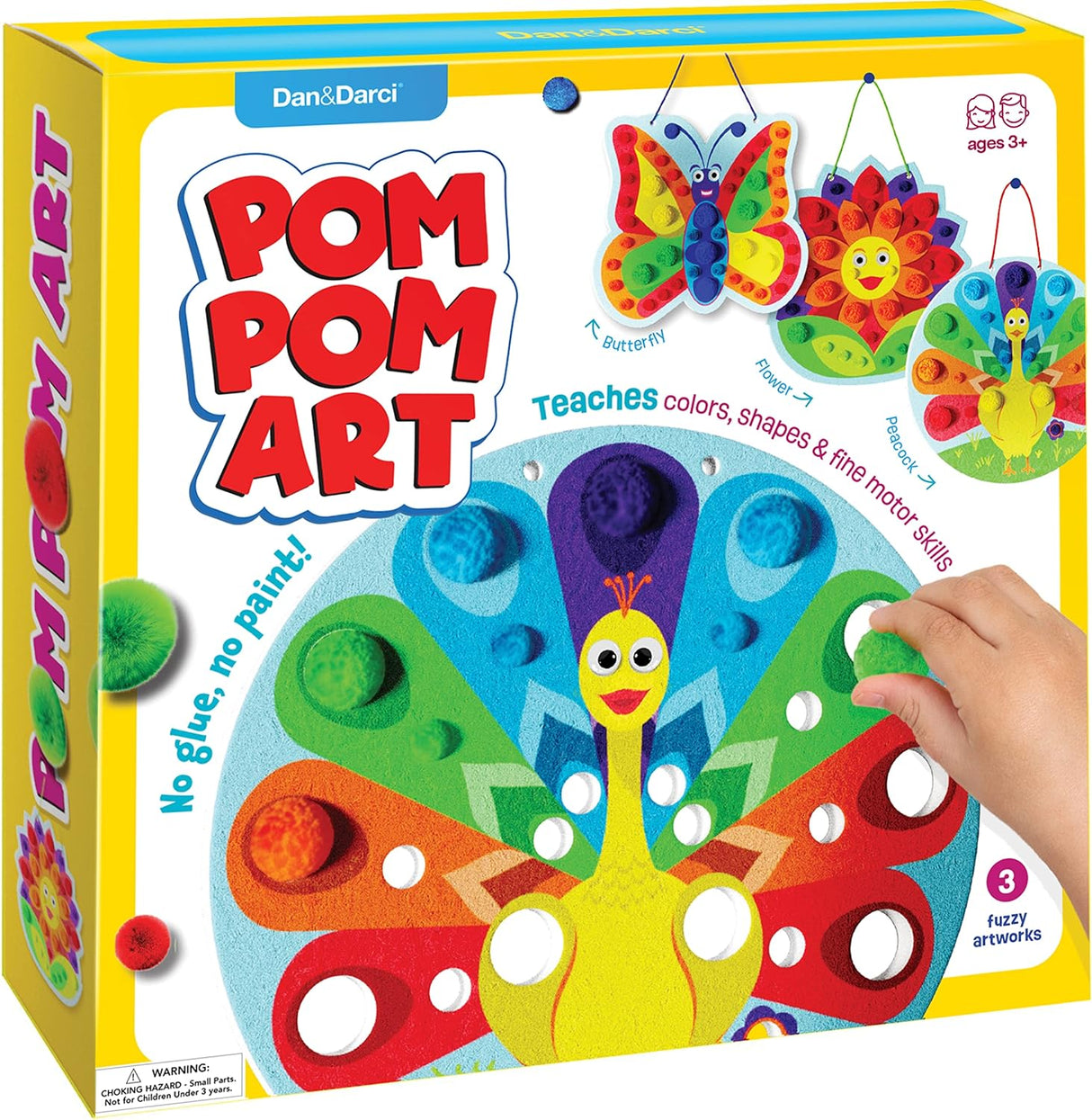 Pom Pom Arts & Crafts Kit for Toddlers by Surreal Brands