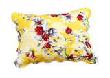 DaDa Bedding Sunshine Yellow Hummingbirds Floral Scalloped Pillow Sham 1-Piece (JHW-925) by DaDa Bedding Collection