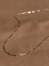 14k Yellow Gold Link Necklace by Toasted Jewelry