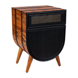 Acacia Wood Accent Cabinet Chest by Blak Hom