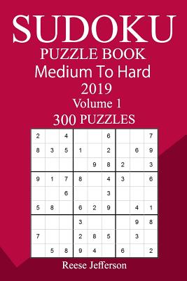 300 Medium to Hard Sudoku Puzzle Book 2019 - Paperback by Books by splitShops