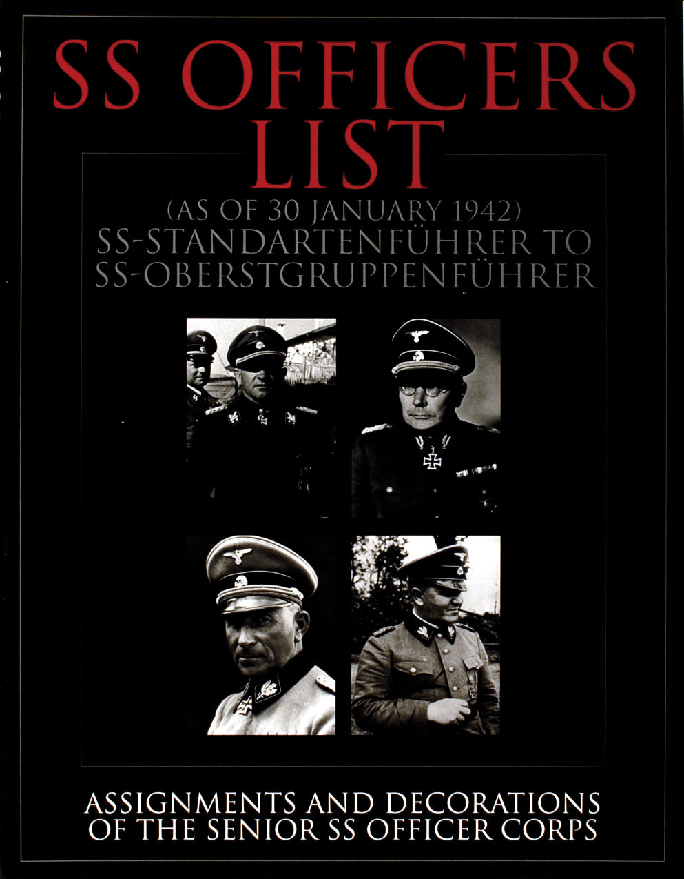 SS Officers List (as of January 1942) by Schiffer Publishing