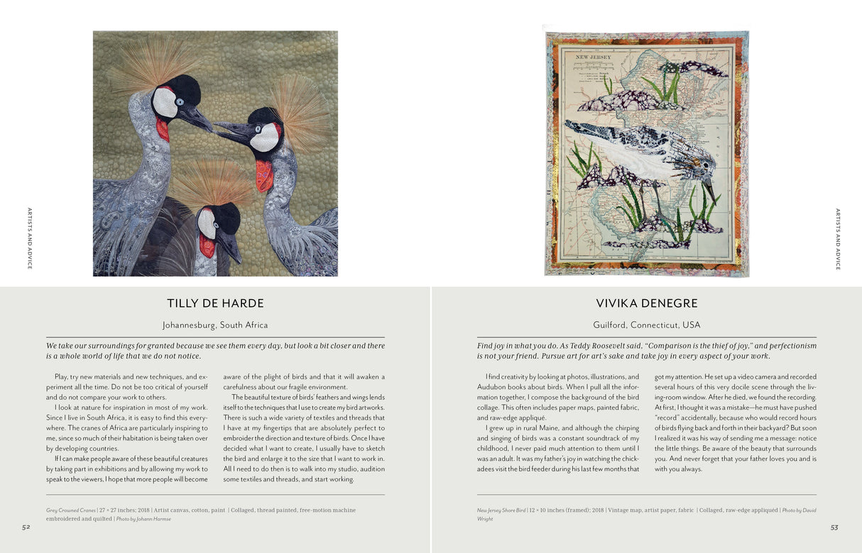 Stitched Journeys with Birds by Schiffer Publishing