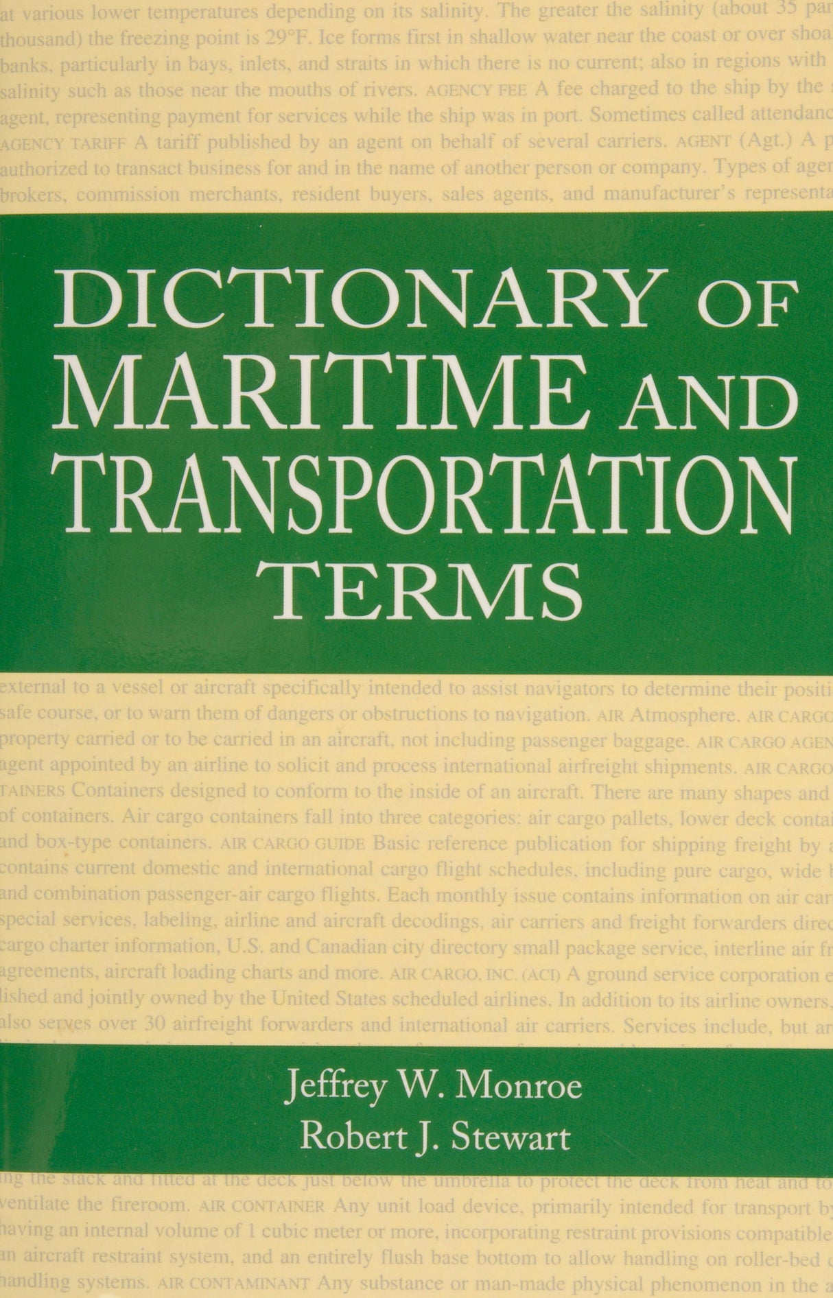 Dictionary of Maritime and Transportation Terms by Schiffer Publishing