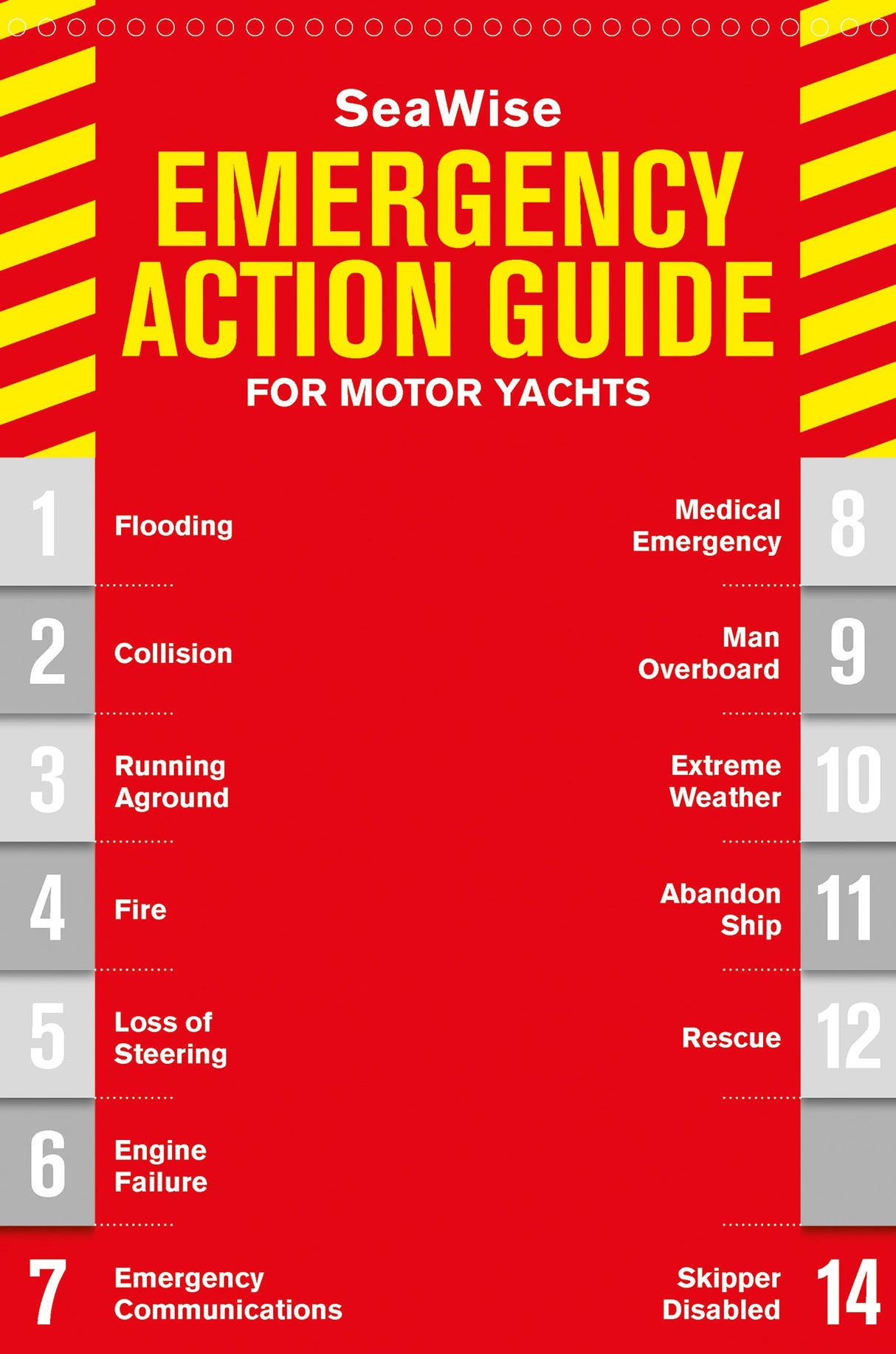 SeaWise Emergency Action Guide and Safety Checklists for Motor Yachts by Schiffer Publishing