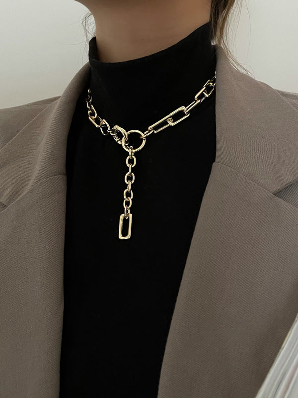 Simple Normcore Chain Necklace by migunica