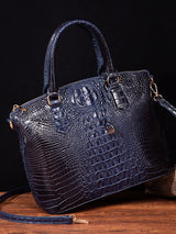 Alligator Print Pleated Split-Joint Bags Handbags by migunica