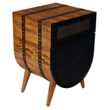 Acacia Wood Accent Cabinet Chest by Blak Hom