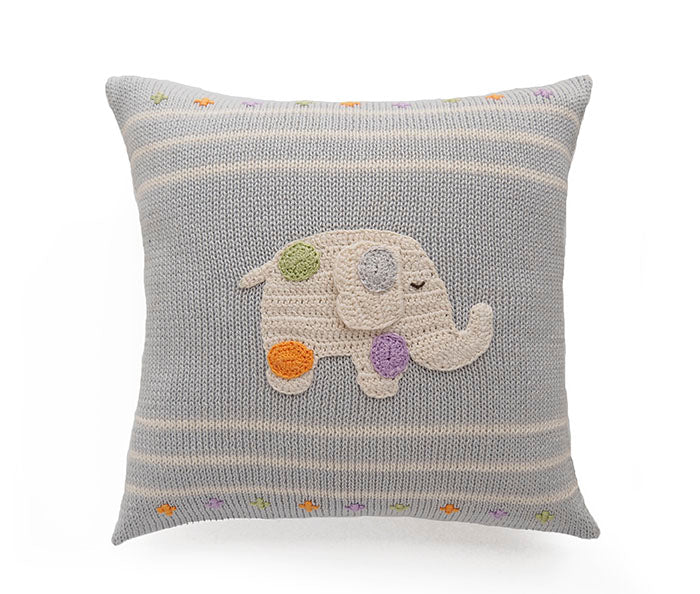 Polka Dot Elephant 10" Pillow by Melange Collection