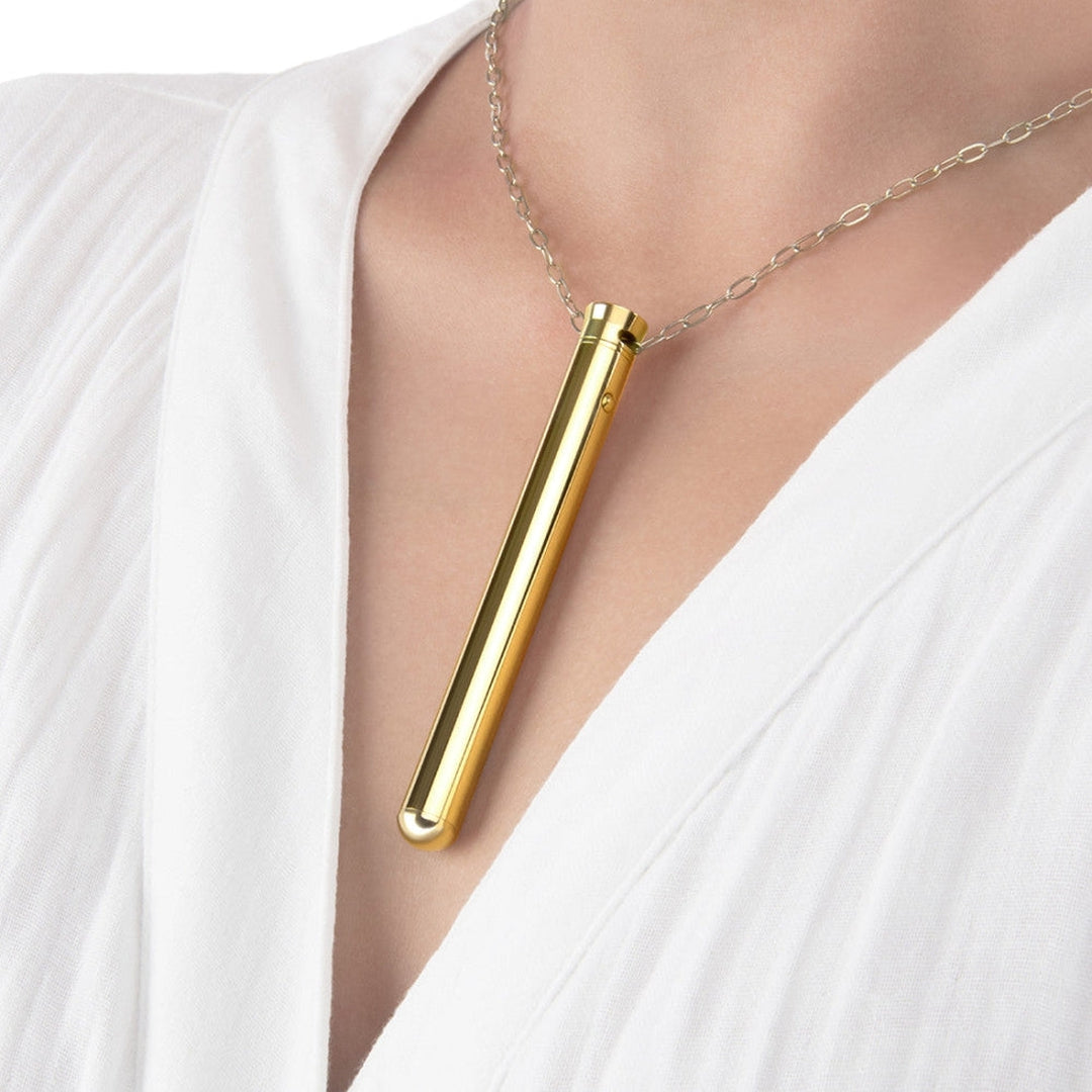 Le Wand Vibrating Necklace - Gold by Condomania.com