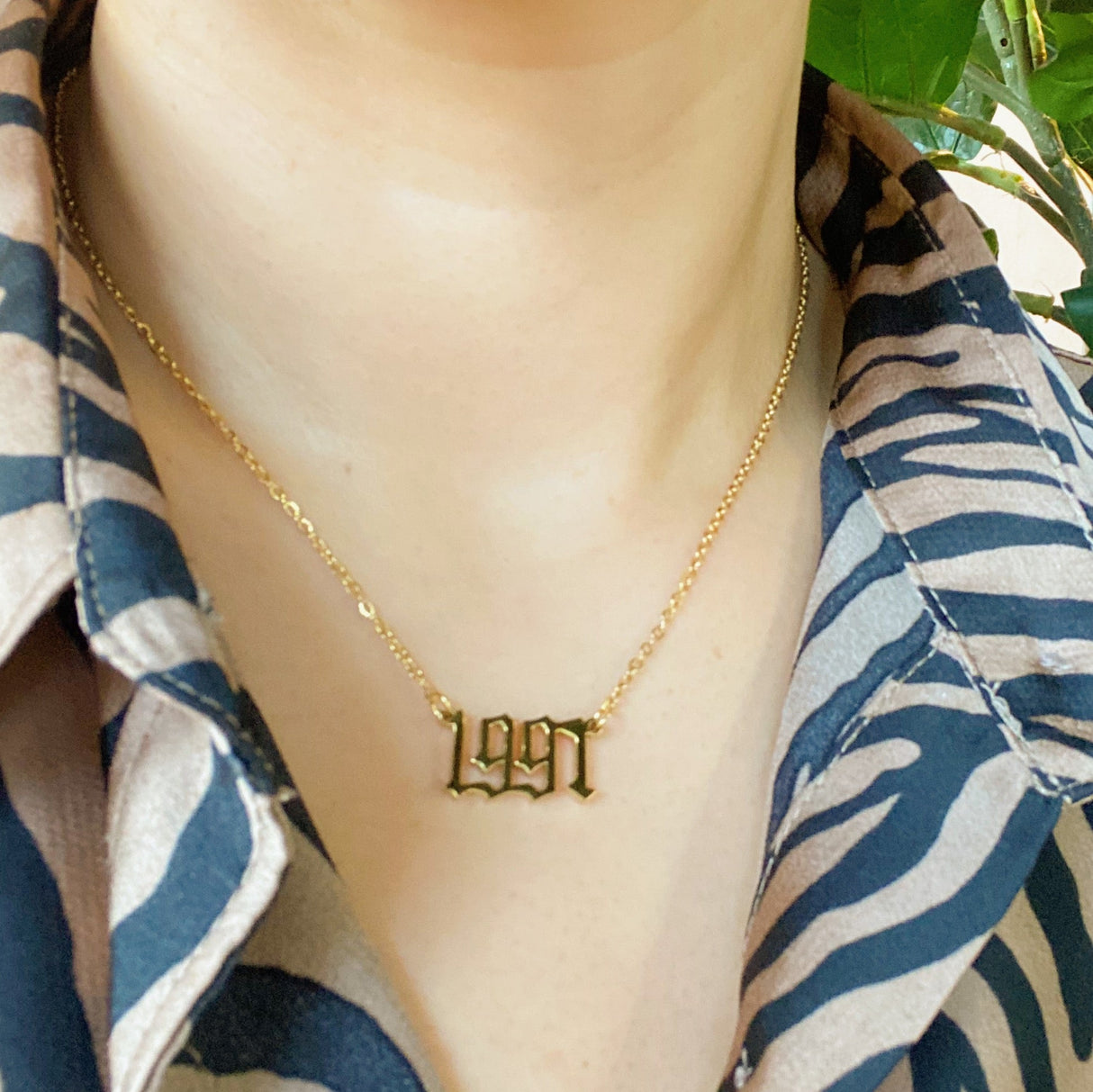 Birth Year Necklace by Ellisonyoung.com