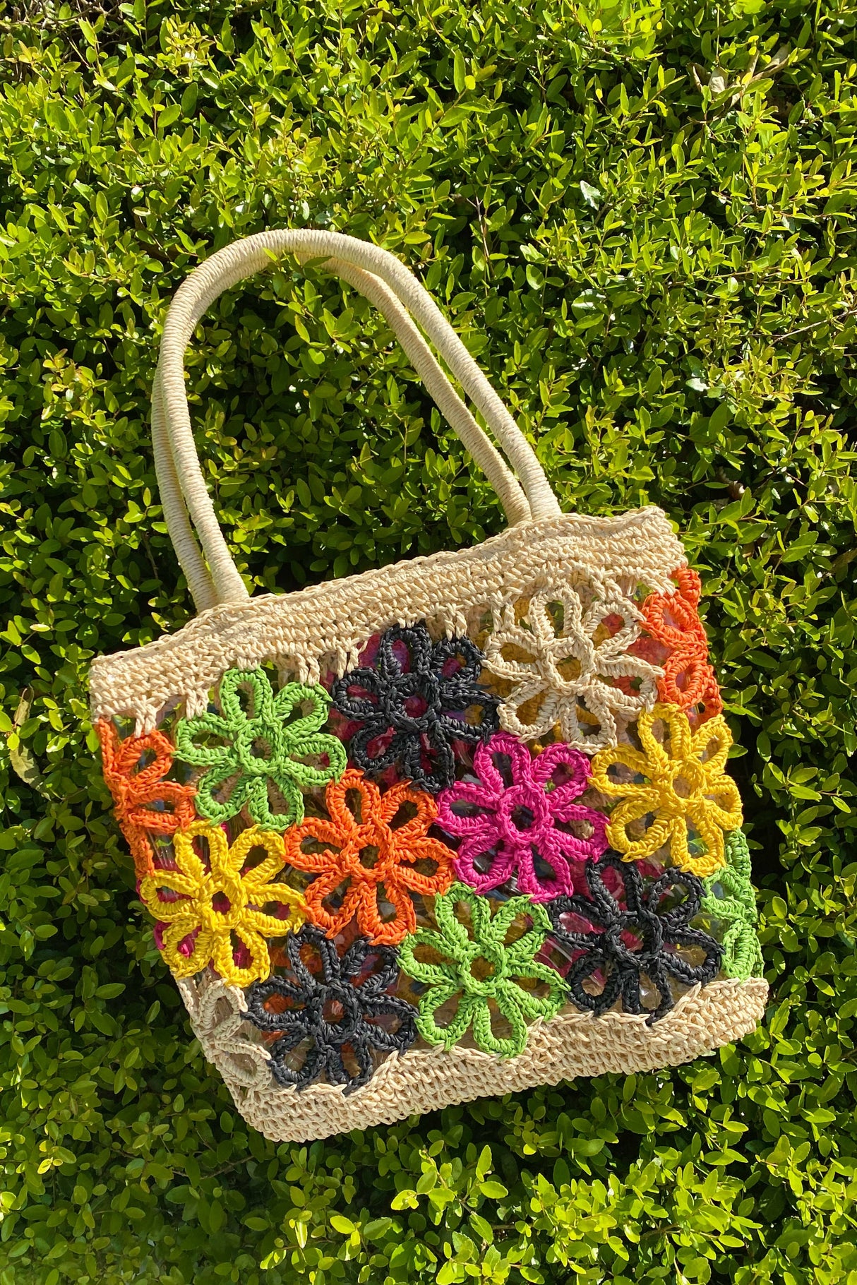 Hand Made Flower Power Tote by Ellisonyoung.com