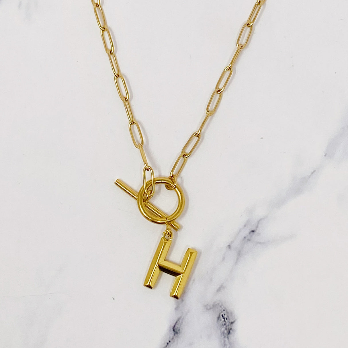 Modern Classic Initial Necklace by Ellisonyoung.com