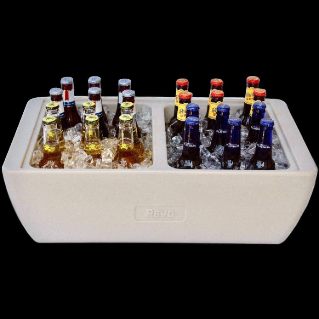 REVO Dubler Cooler | Greige Mist | Party Cooler by REVO COOLERS, LLC