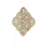 Rhinestone Embellished Petal Stretch Ring by Madeline Love