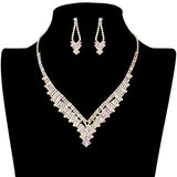 Rhinestone Pave Necklace Set by Madeline Love