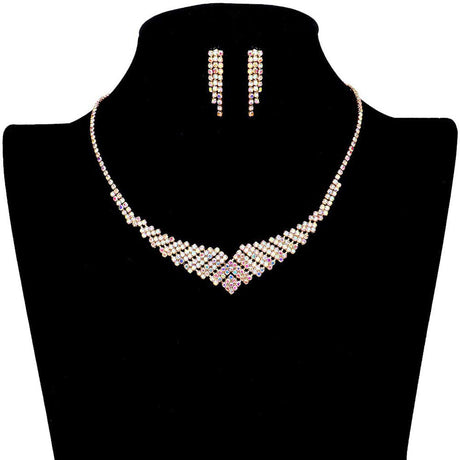 Rhinestone Pave Necklace by Madeline Love