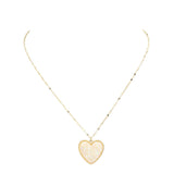 Druzy Heart Pendant Necklace by Madeline Love