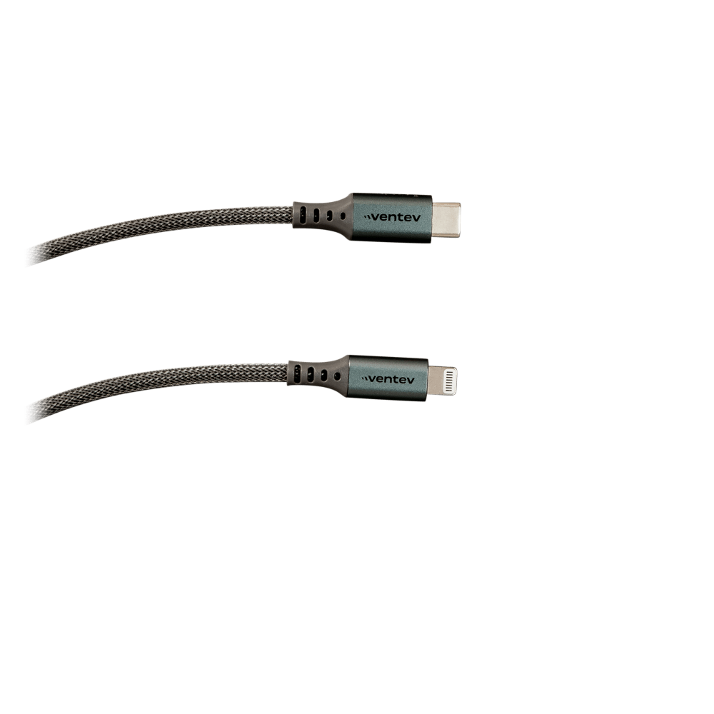 Ventev Chargesync Alloy USB C to Apple Lightning Cable 10ft by Ventev