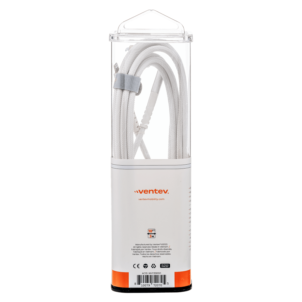 Ventev Chargesync Alloy USB C to Apple Lightning Cable 10ft by Ventev