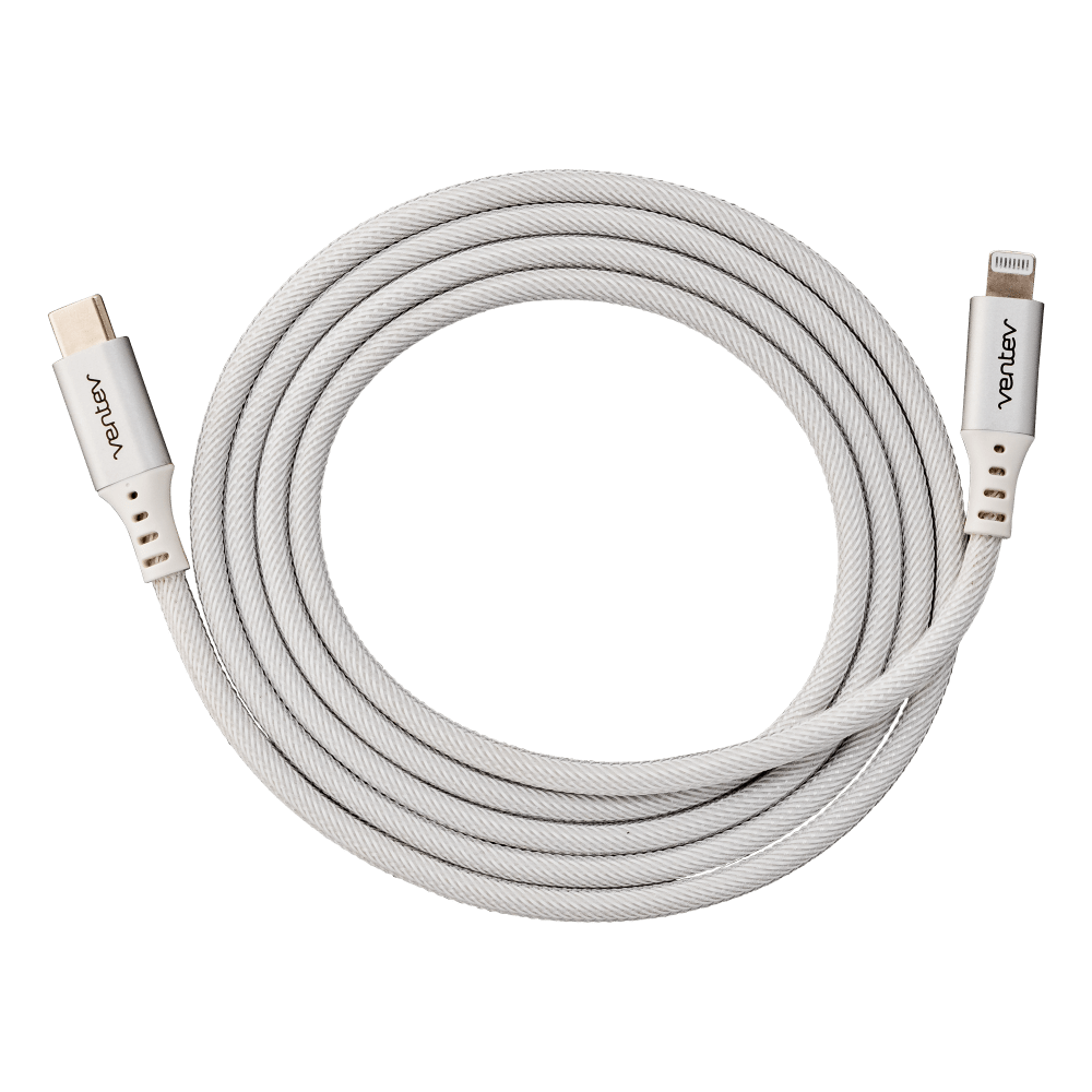 Ventev Chargesync Alloy USB C to Apple Lightning Cable 4ft by Ventev