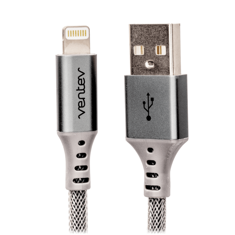 Ventev Chargesync Alloy USB A to Apple Lightning Cable 4ft by Ventev