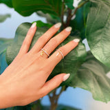 Dangle Initial Ring by Ellisonyoung.com