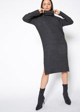 Women's Turtle Neck Midi Sweater Dress by Shop at Konus