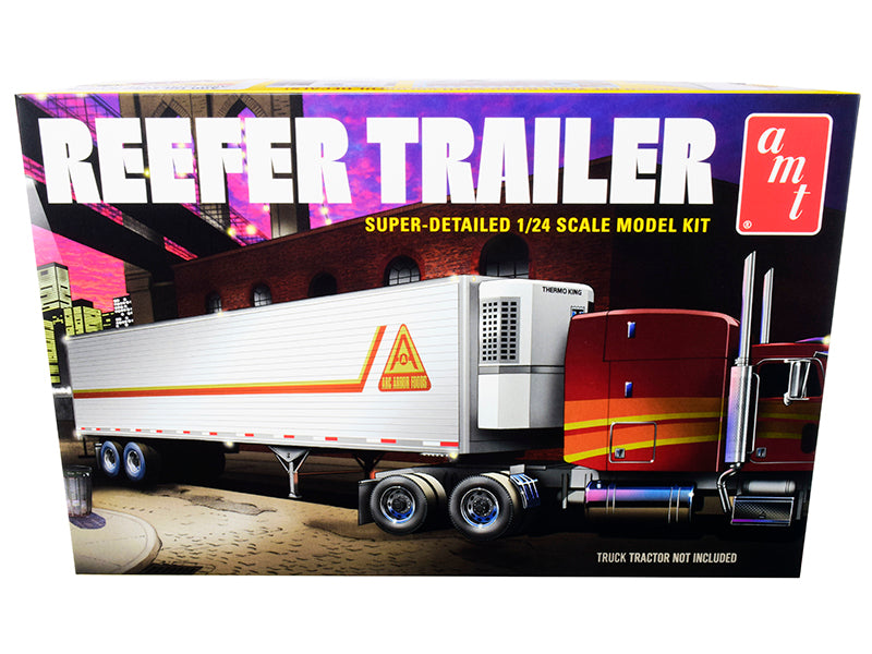 Skill 3 Model Kit Reefer Trailer 1/24 Scale Model by AMT