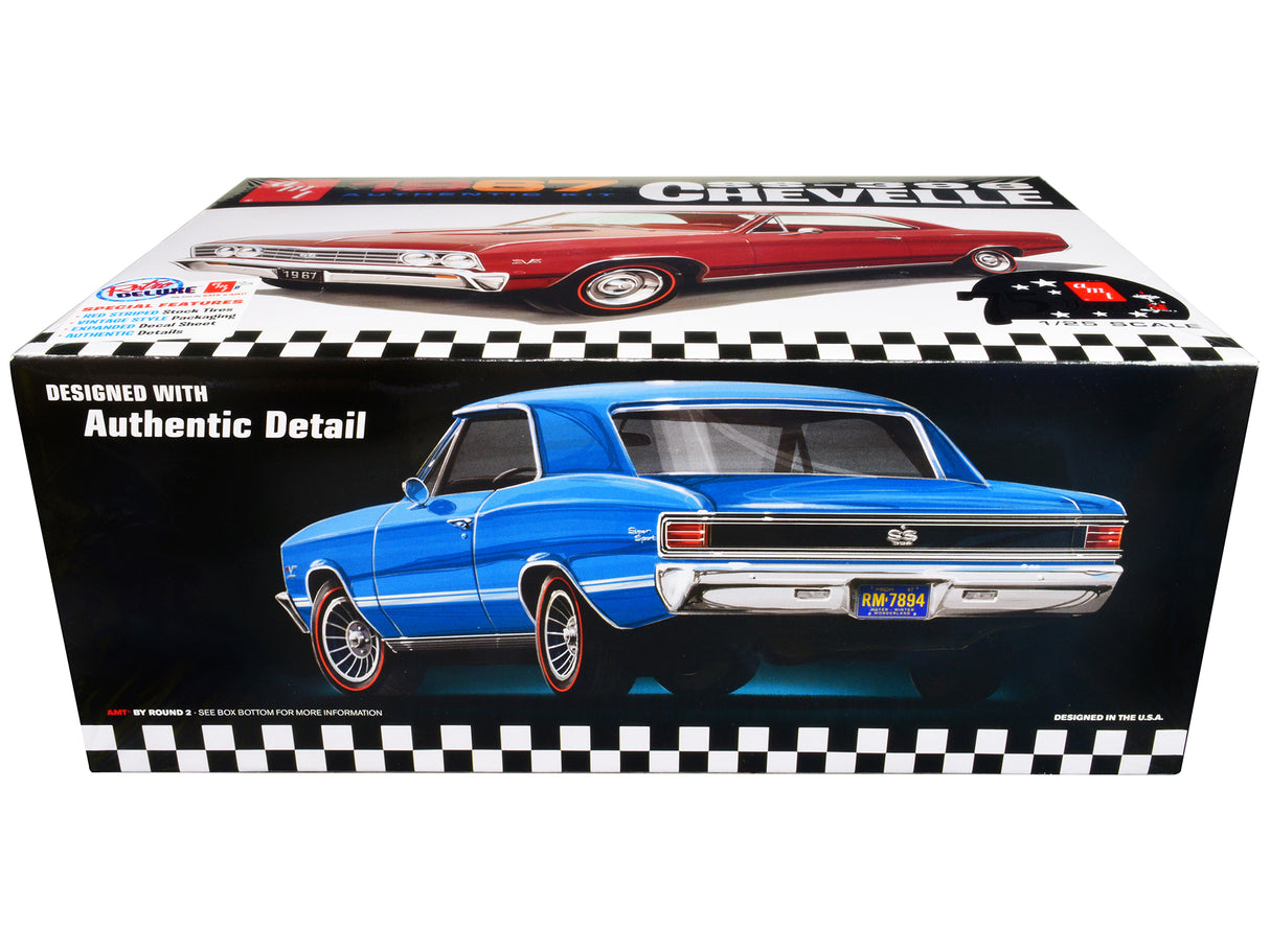 Skill 2 Model Kit 1967 Chevrolet Chevelle SS 396 "AMT Celebrating 75 Years" 1/25 Scale Model by AMT