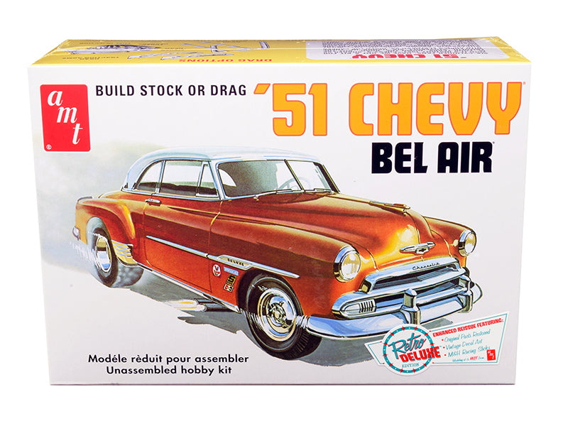 Skill 2 Model Kit 1951 Chevrolet Bel Air 2-in-1 Kit "Retro Deluxe Edition" 1/25 Scale Model by AMT