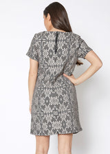 Women's Flower Embossed Shift Dress by Shop at Konus