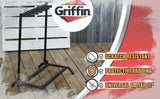 Five Guitar Rack Stand by GRIFFIN - Holder for 5 Guitars & Folds Up For Transport Neoprene Padding by GeekStands.com