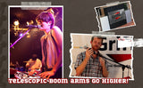 Microphone Stand with Telescoping Boom and Mic Clip Package by GRIFFIN - Tripod Premium Quality by GeekStands.com