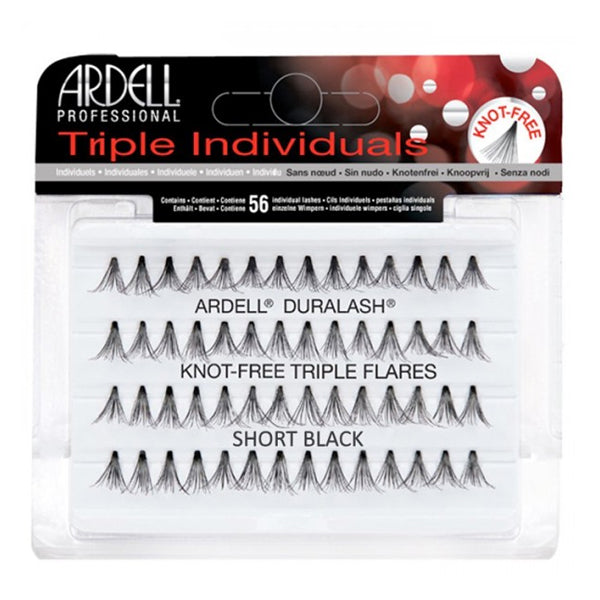 ARDELL Triple Individuals Knot-Free Triple Flares - Short Black