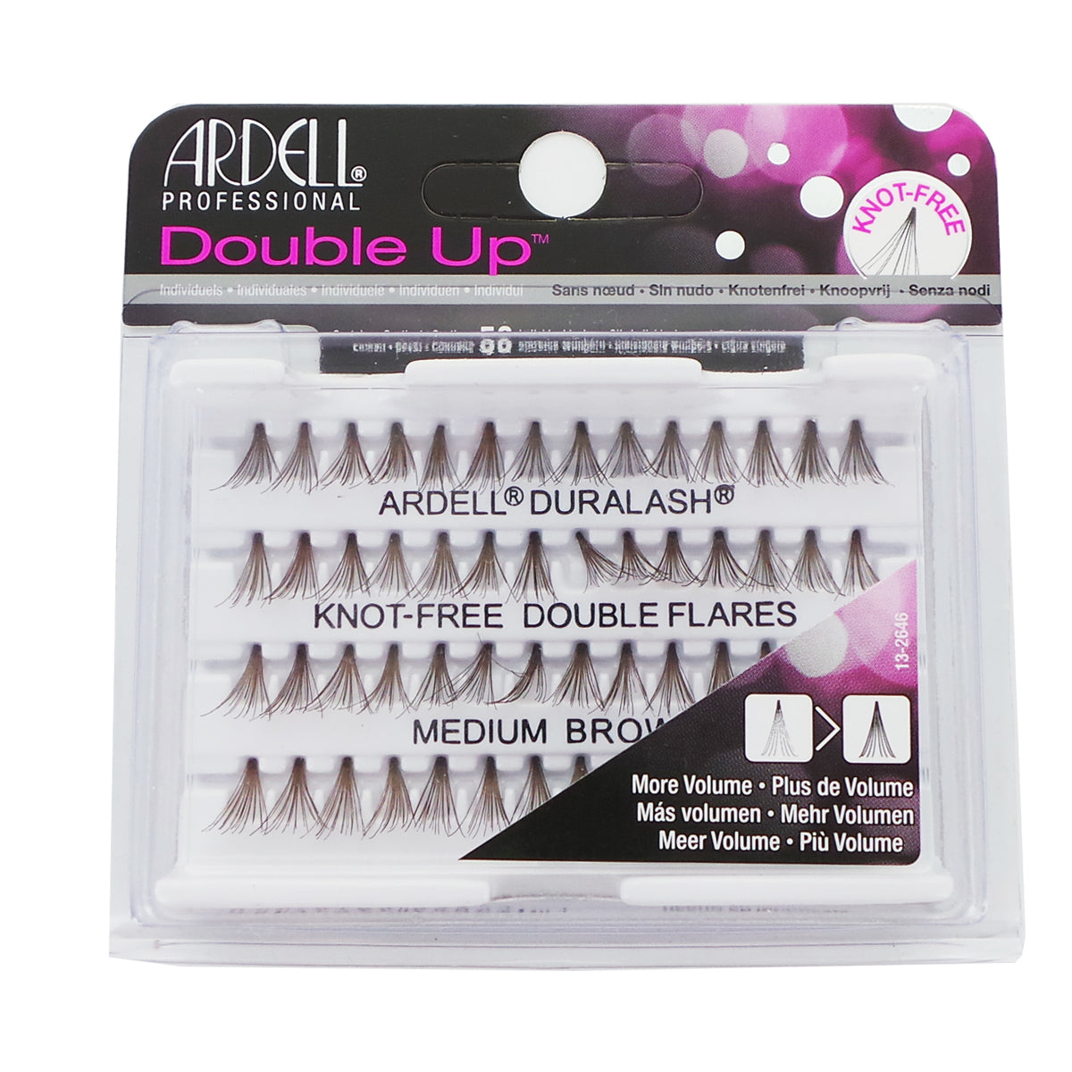 ARDELL Double Up Knot-Free Double Flares - Medium Brown