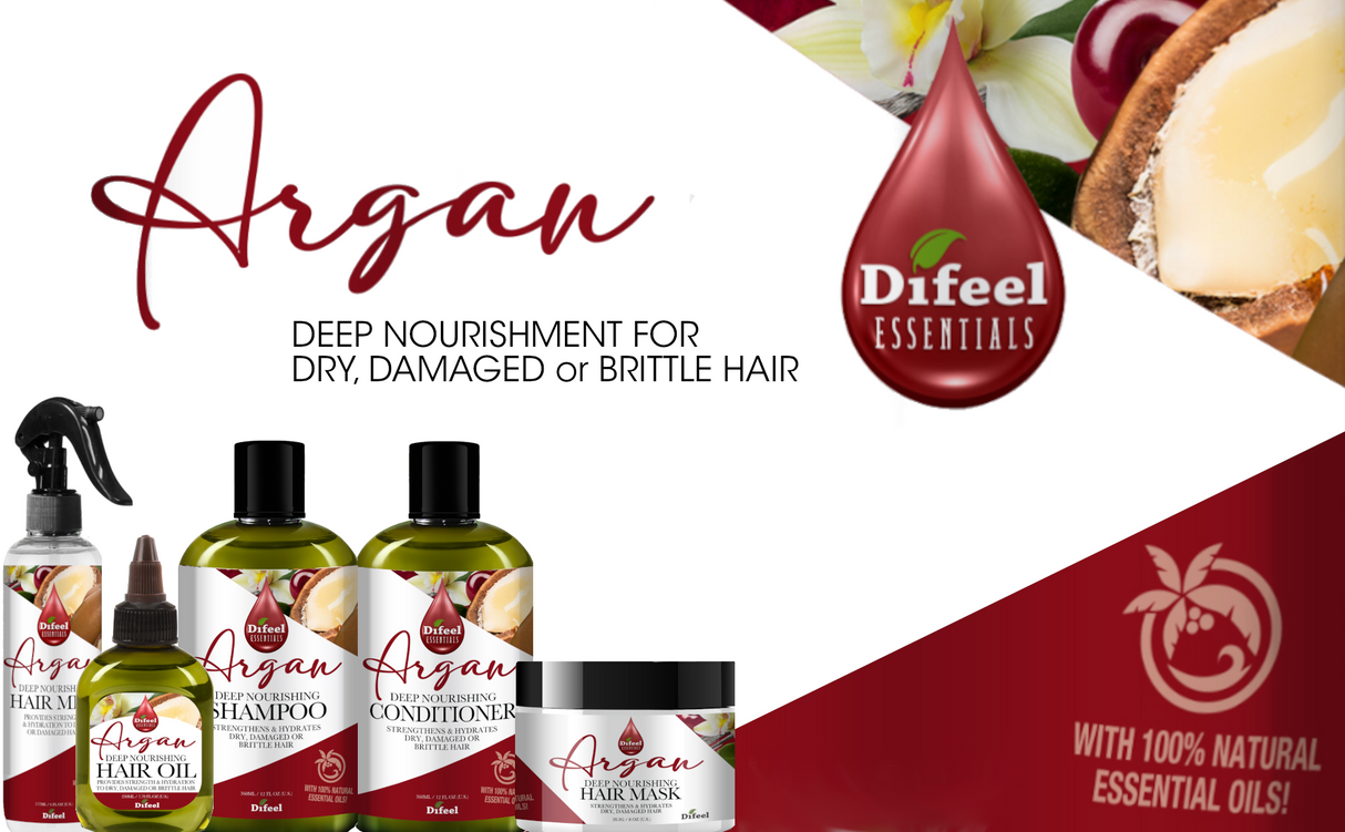 Difeel Essentials Deep Nourishing Argan - Shampoo 12 oz. by difeel - find your natural beauty