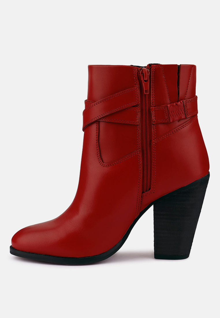 cat-track leather ankle boots by London Rag