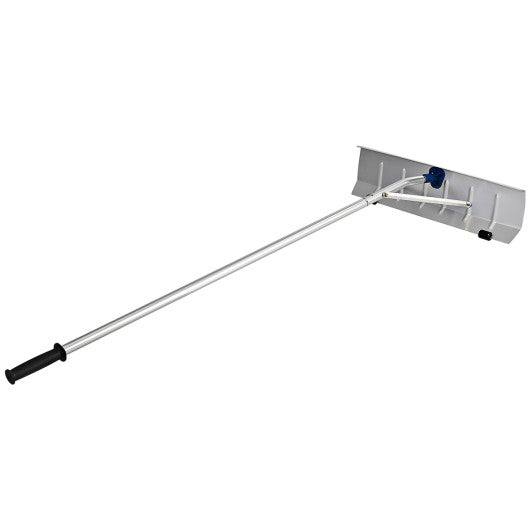 5-20 Feet Extendable Aluminum Snow Roof Rake with Wheels Handle