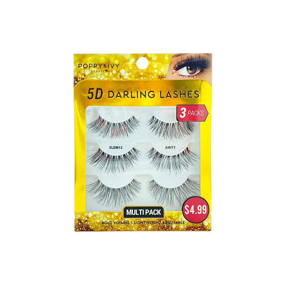 ABSOLUTE Poppy & Ivy 5D Darling Lashes (3-Pack) - Amity