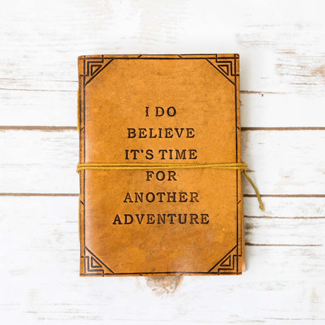 Another Adventure Quote Leather Journal by Soothi