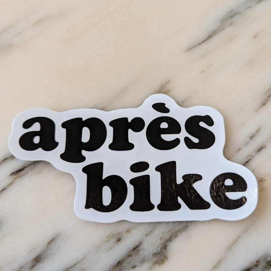 Apres Bike Sticker by HandleStash